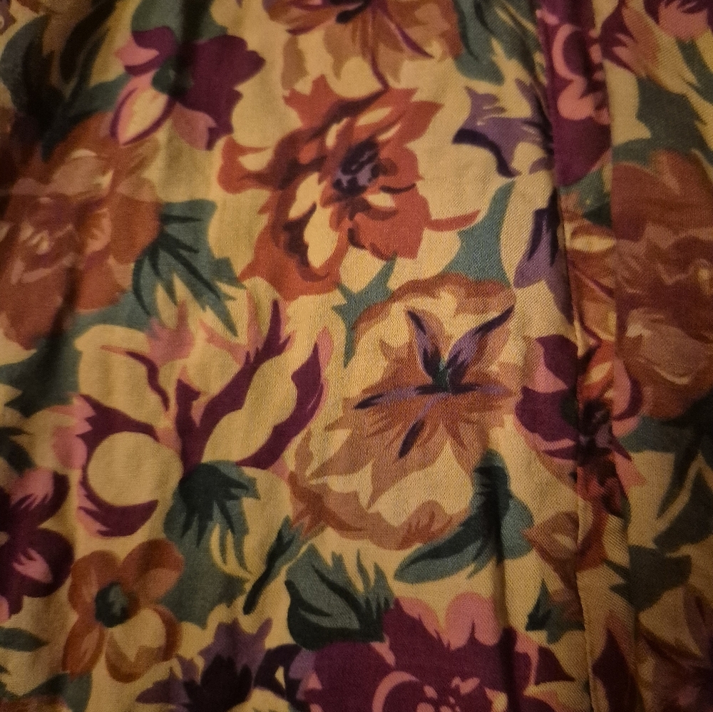 Joni Blair Dress Maxi Halter Button Down Vibrant Floral Vintage 3/S - Picture 3 of 5